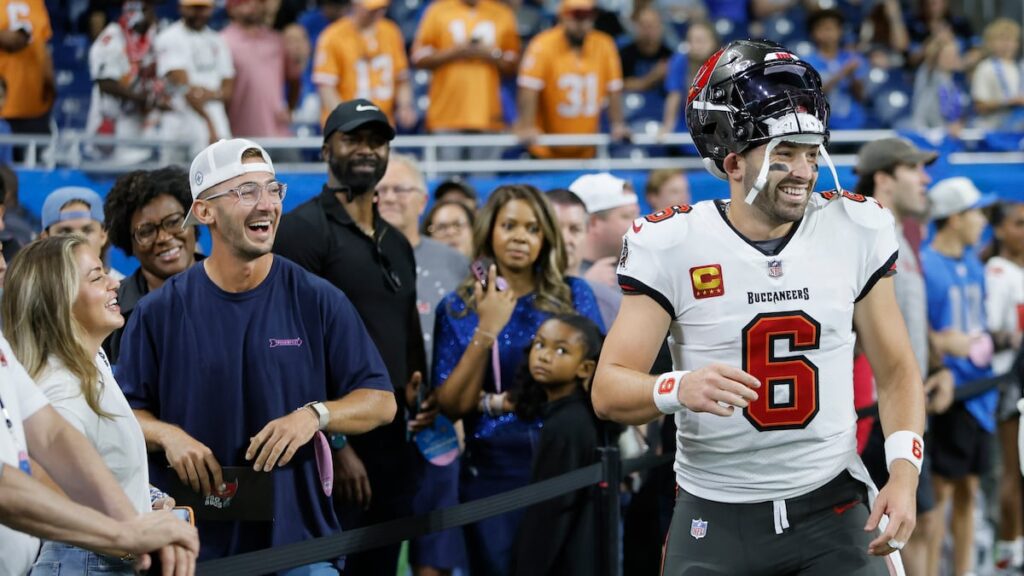 The Bucs have rallied behind quarterback Baker Mayfield, who is in his second season with the team.