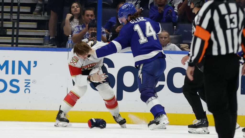 Conor Geekie faces suspension for fight in Lightning preseason game