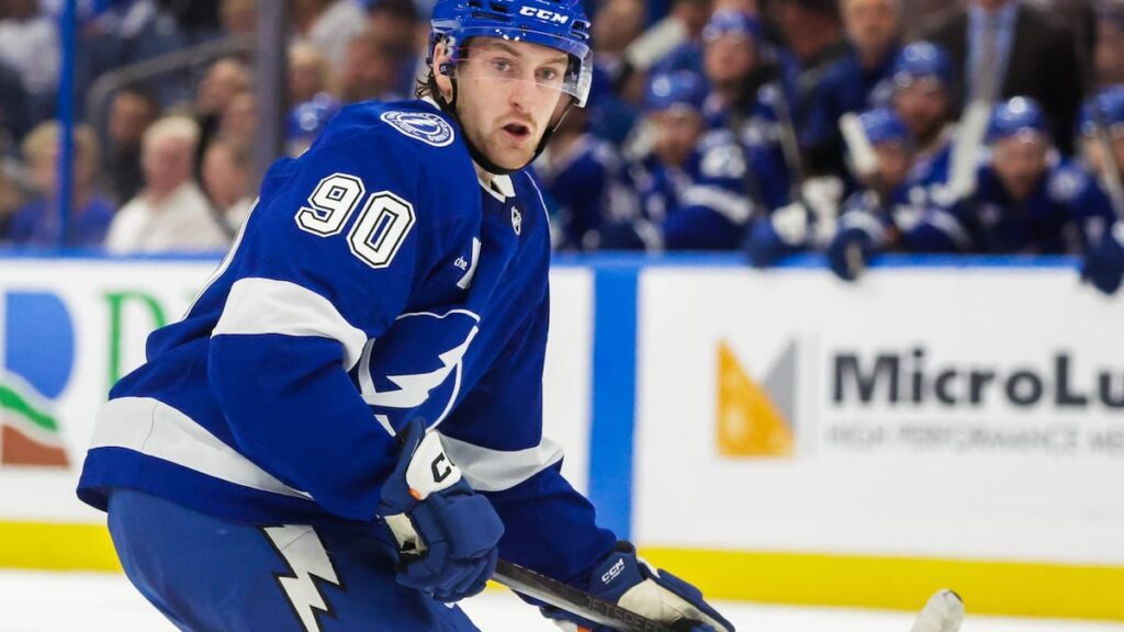 Lightning’s J.J. Moser returns to the ice, still eyes February comeback