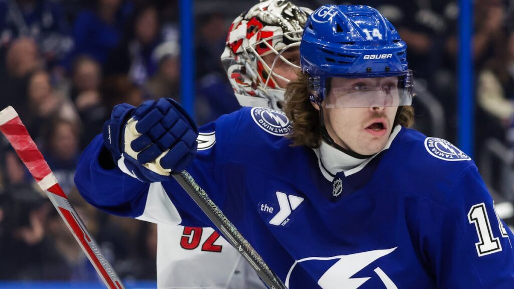 How Conor Geekie is handling his rookie rut with the Lightning